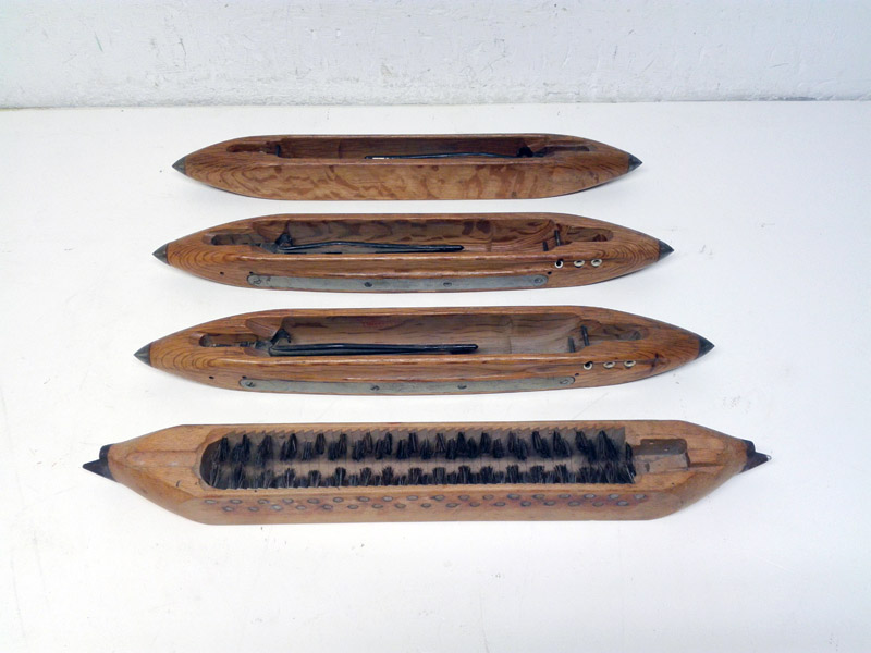 lanzadera telar tejedora telas madera metal larg 37_5-53_5 t10u